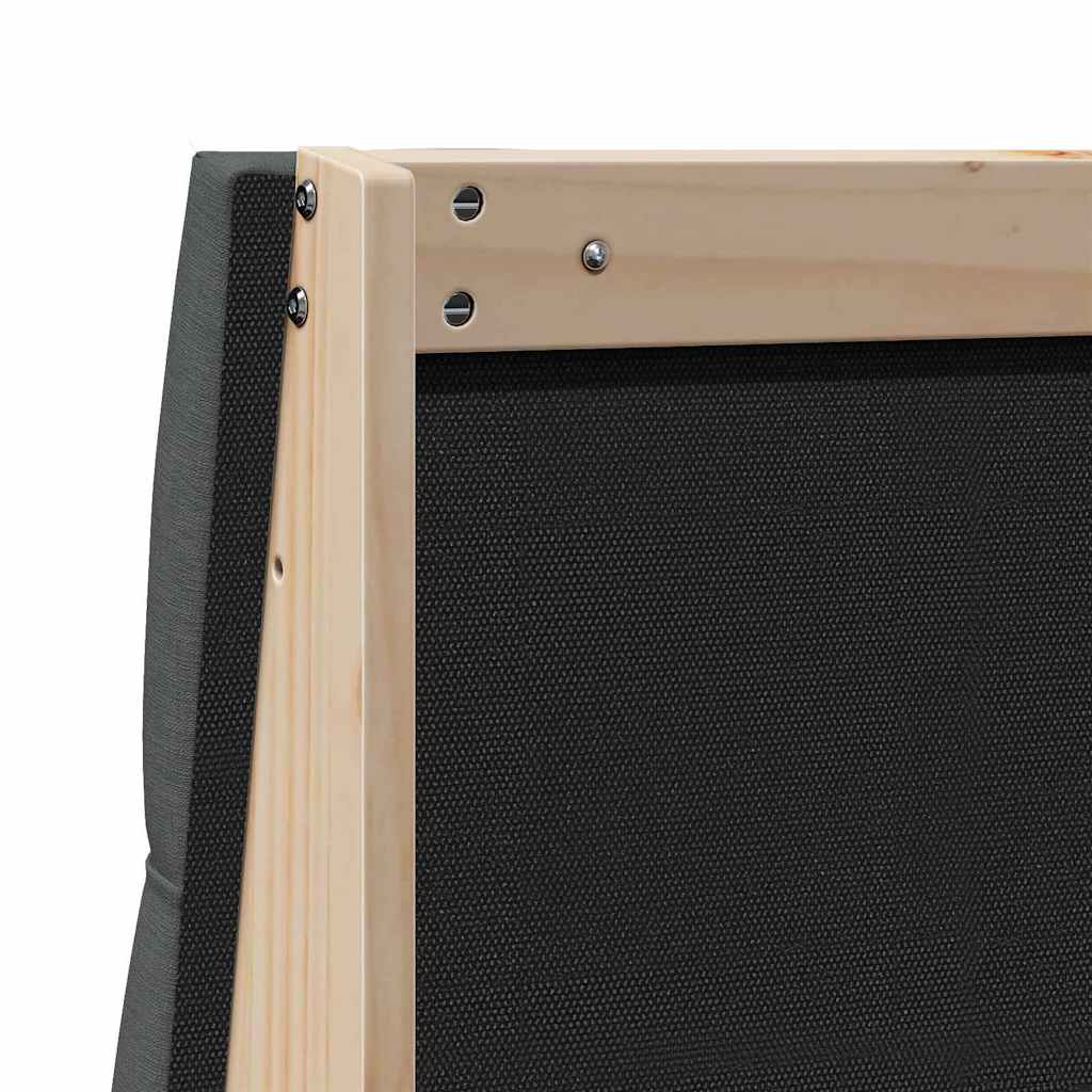 vidaXL Tapicerowane wezgłowie Ciemnoszary 80 cm Lite drewno sosnowe