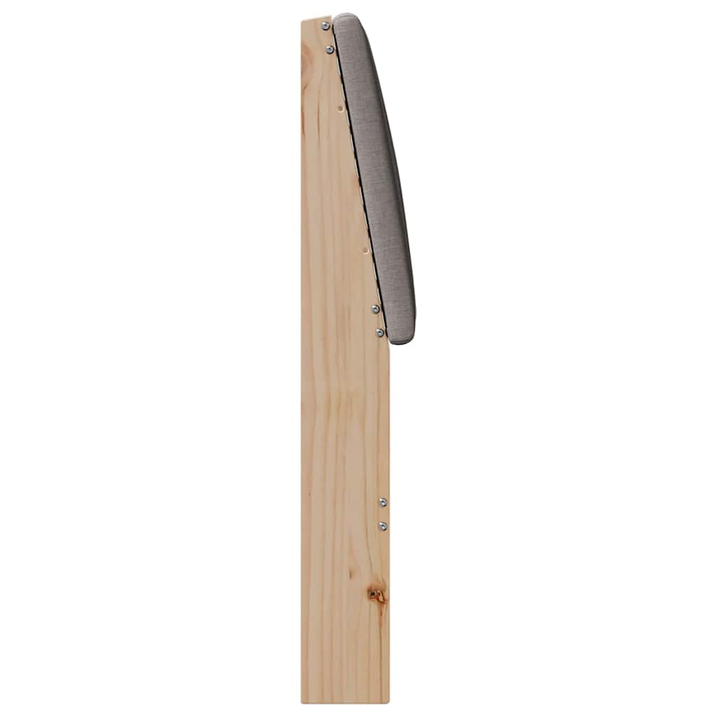 vidaXL Tapicerowane wezgłowie Ciemnoszary 180 cm Lite drewno sosnowe