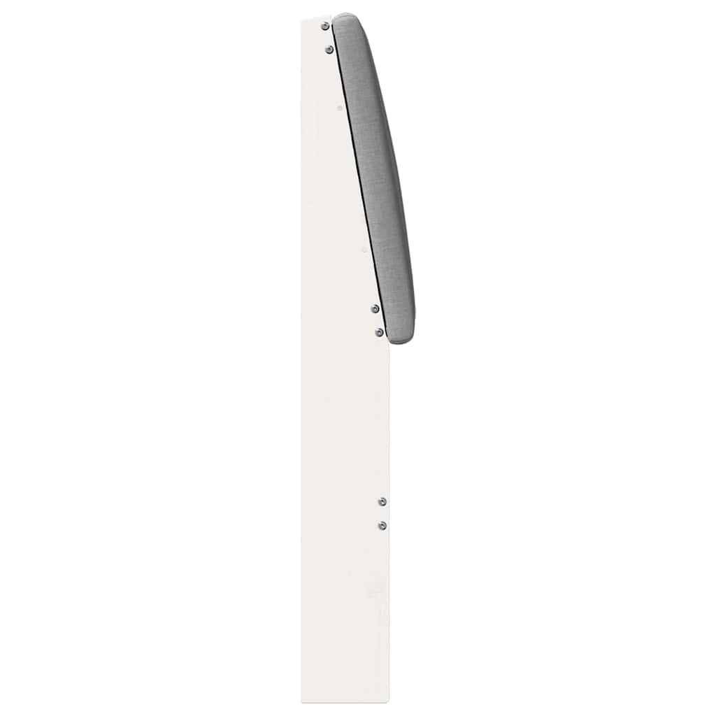 vidaXL Tapicerowane wezgłowie Jasnoszary 150 cm Lite drewno sosnowe