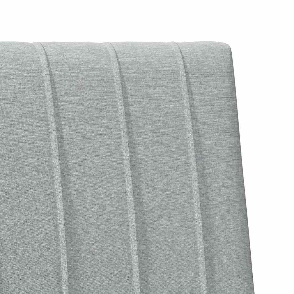 vidaXL Tapicerowane wezgłowie Jasnoszary 100 cm Lite drewno sosnowe