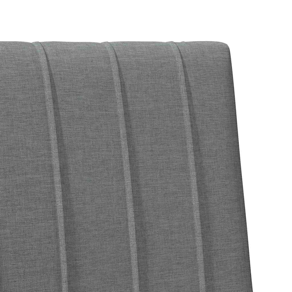 vidaXL Tapicerowane wezgłowie Ciemnoszary 75 cm Lite drewno sosnowe