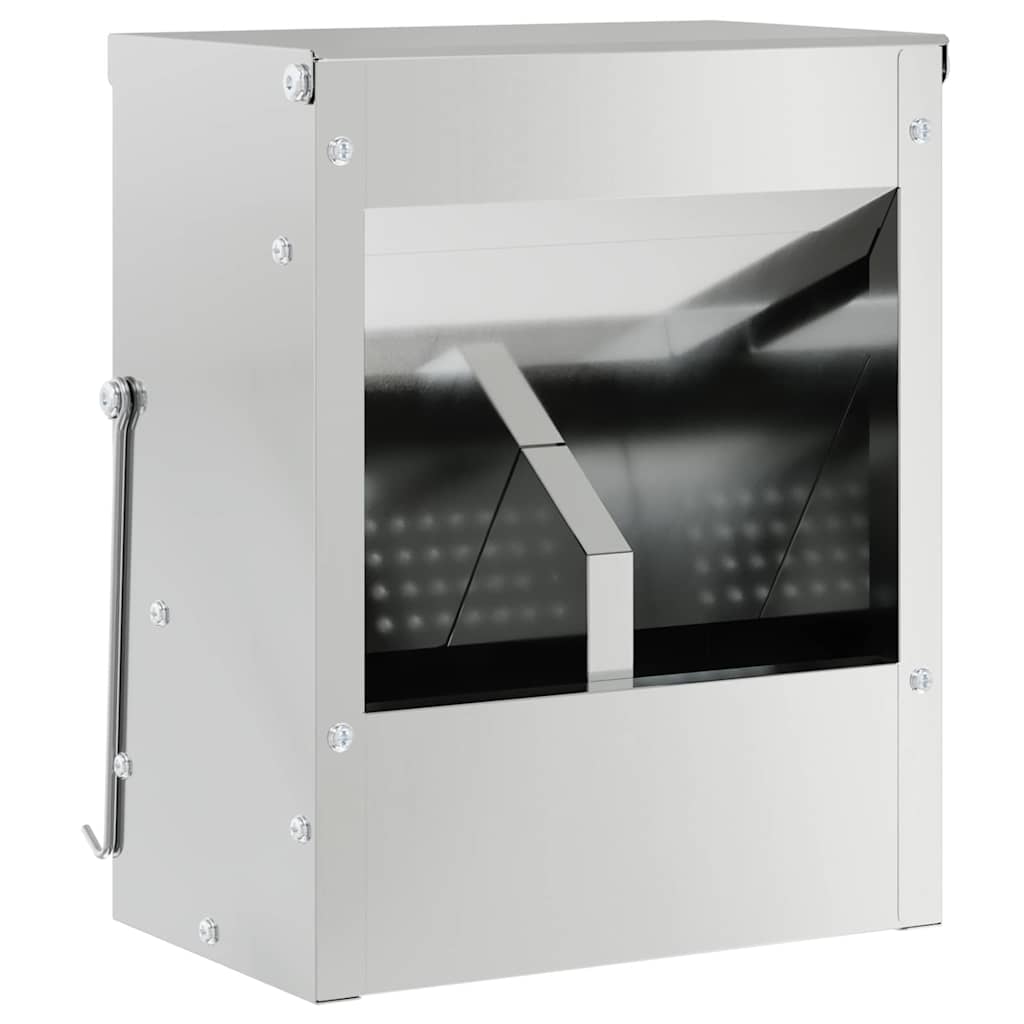 vidaXL Karma dla Królików Srebrny 20 x 12,5 x 25 cm Stal Galwanizowana