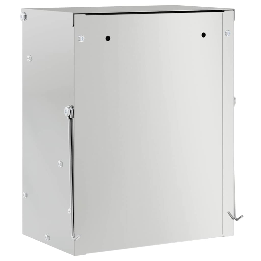 vidaXL Karma dla Królików Srebrny 20 x 12,5 x 25 cm Stal Galwanizowana