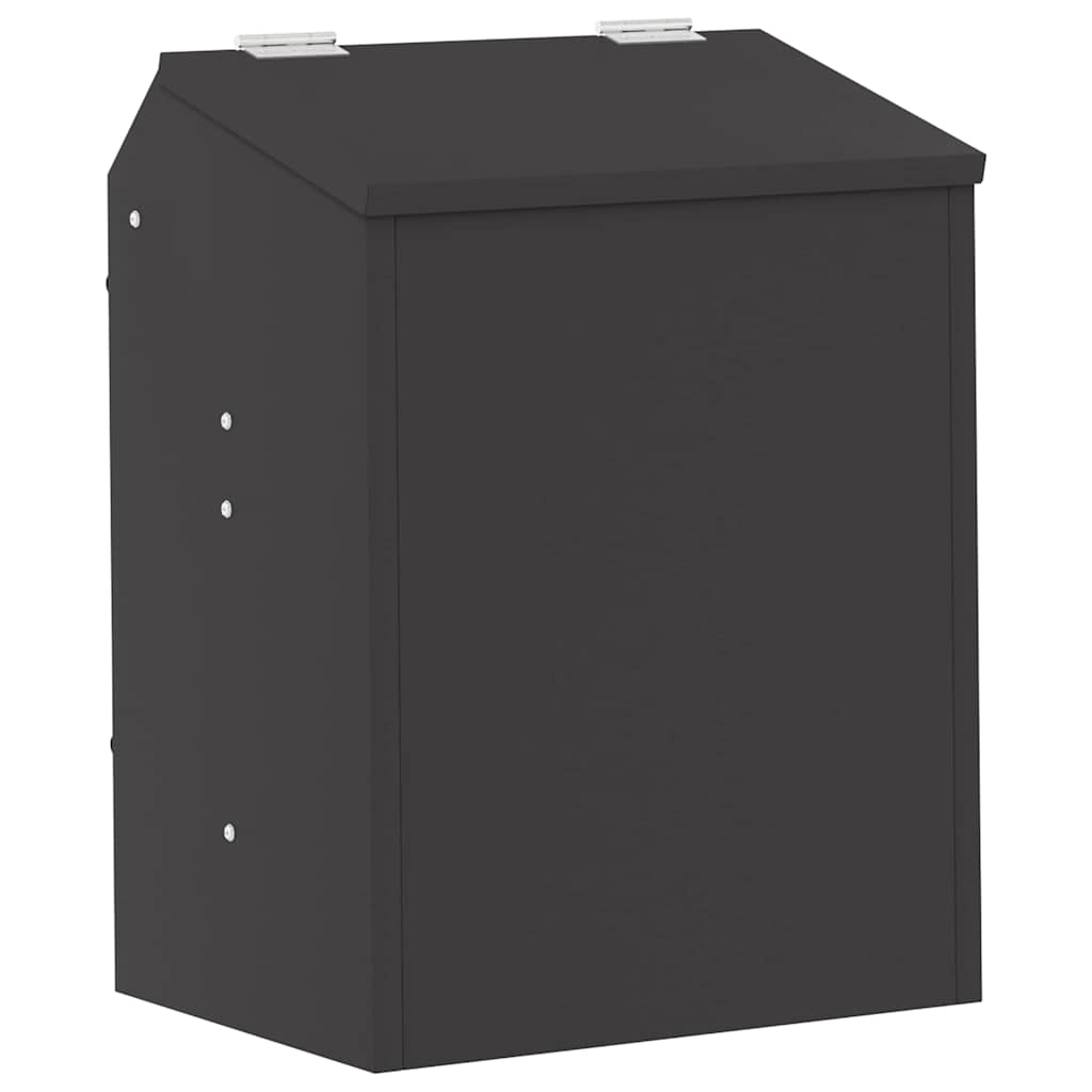 vidaXL Karma dla Królików Czarny 64.5 x 25.5 x 45.5 cm
