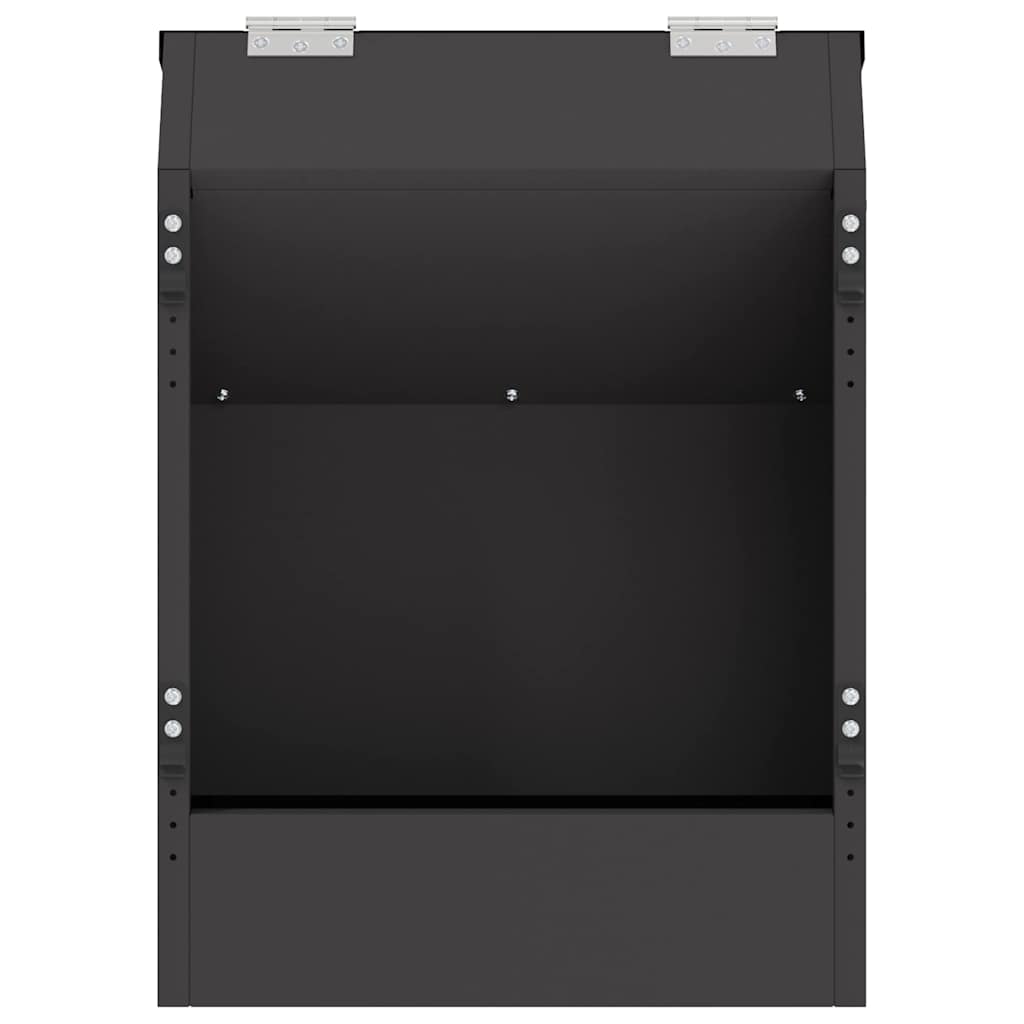 vidaXL Karma dla Królików Czarny 64.5 x 25.5 x 45.5 cm