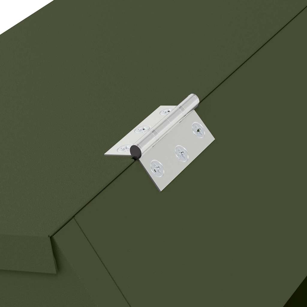 vidaXL Karma dla Królików Zielony oliwkowy 64.5 x 25.5 x 45.5 cm