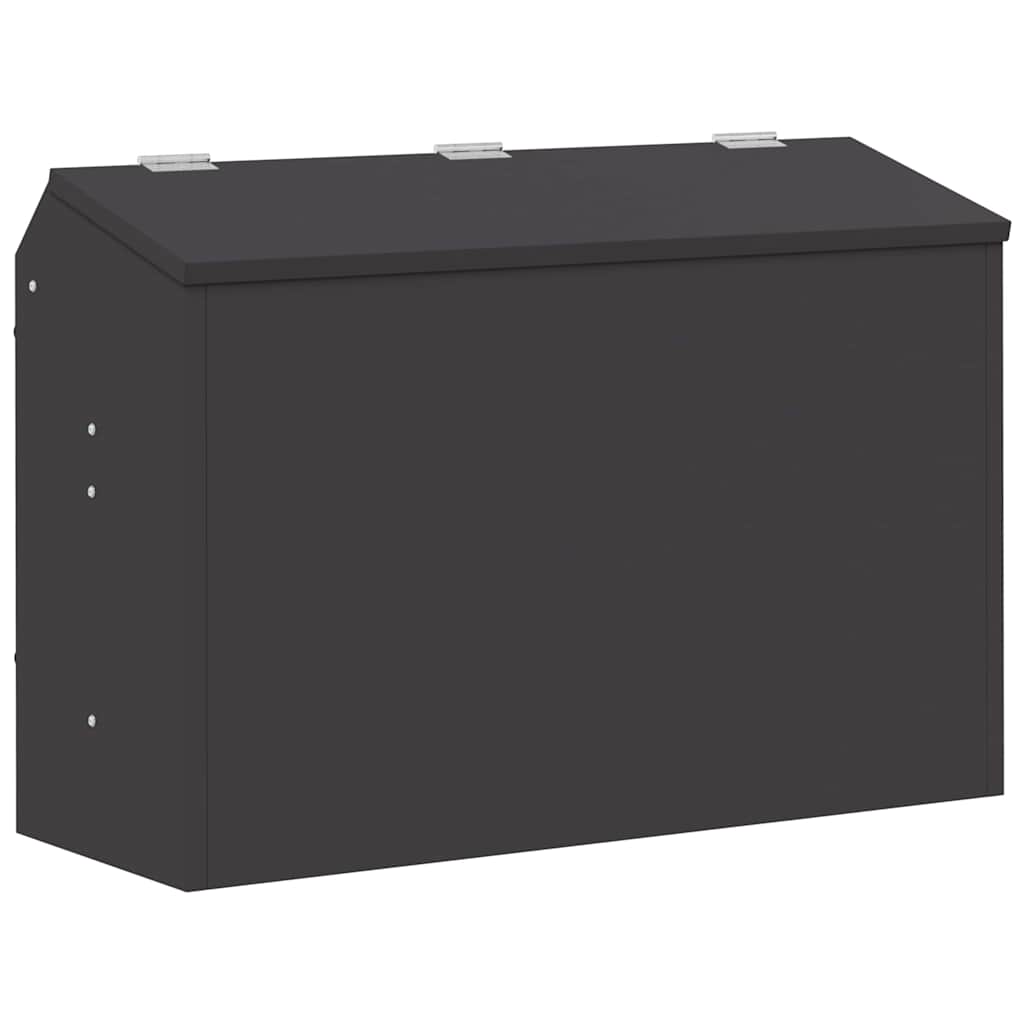 vidaXL Karma dla Królików Czarny 64.5 x 25.5 x 45.5 cm