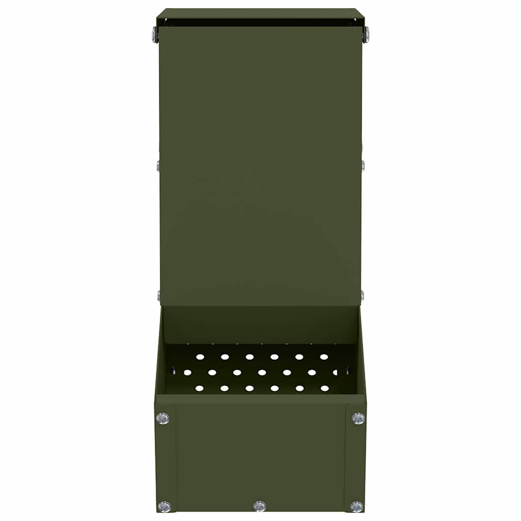 vidaXL Karma dla Królików Zielony oliwkowy 12,5 x 26 x 28,5 cm
