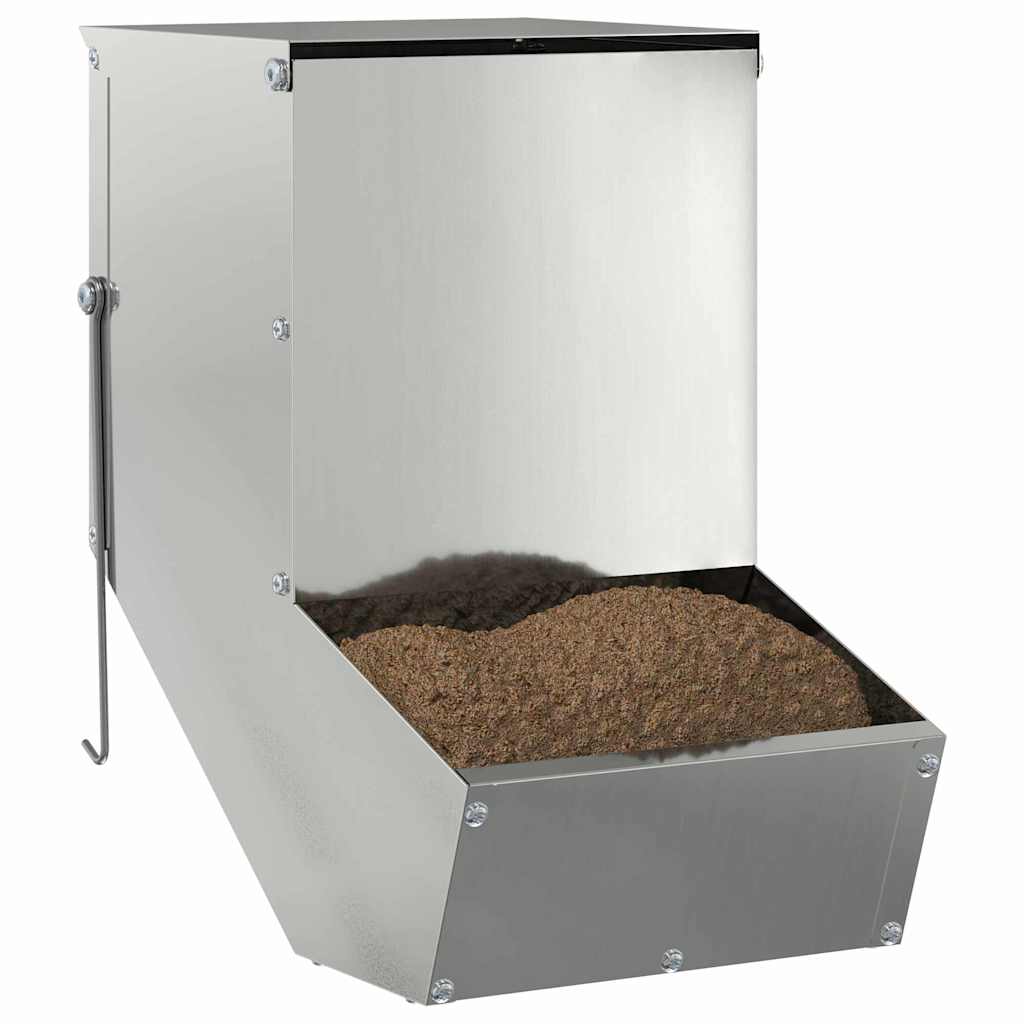 vidaXL Karma dla Królików Srebrny 17,5 x 26 x 28,5 cm