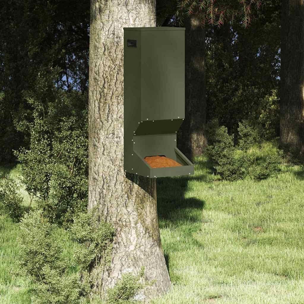 vidaXL Karmnik dla jeleni Zielony oliwkowy 28 x 30 x 80 cm