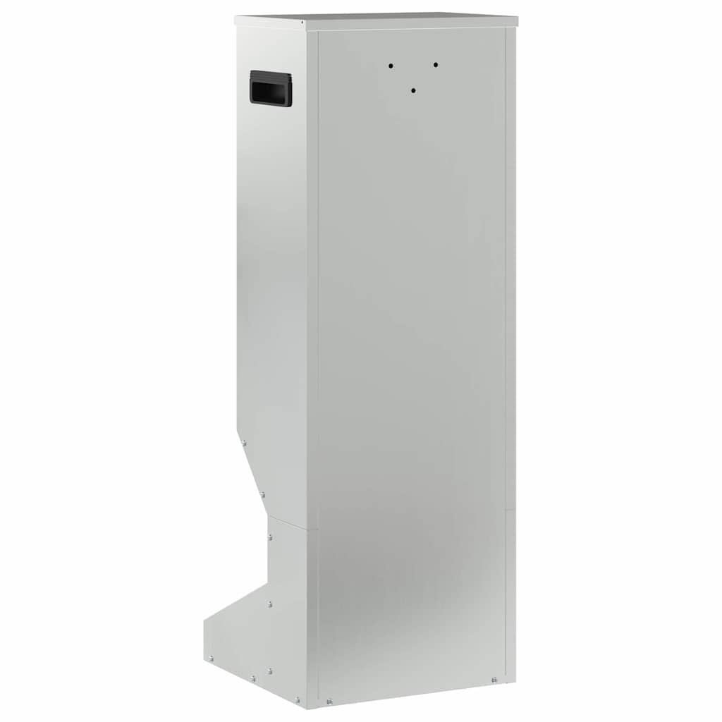 vidaXL Karmnik dla jeleni Srebrny 28 x 30 x 80 cm Stal Galwanizowana