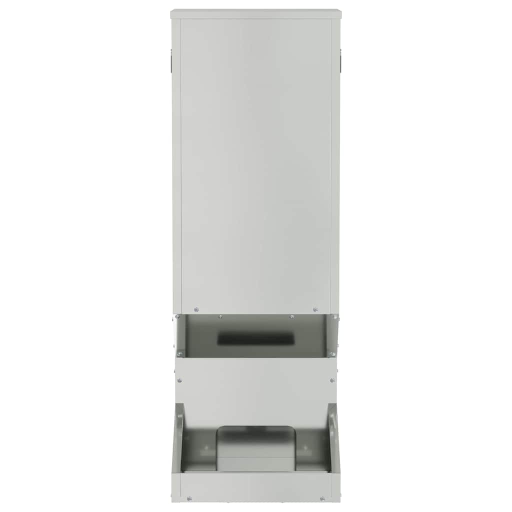 vidaXL Karmnik dla jeleni Srebrny 28 x 30 x 80 cm Stal Galwanizowana