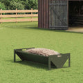 vidaXL Koryto do karmienia bydła Zielony oliwkowy 108 x 50 x 28 cm