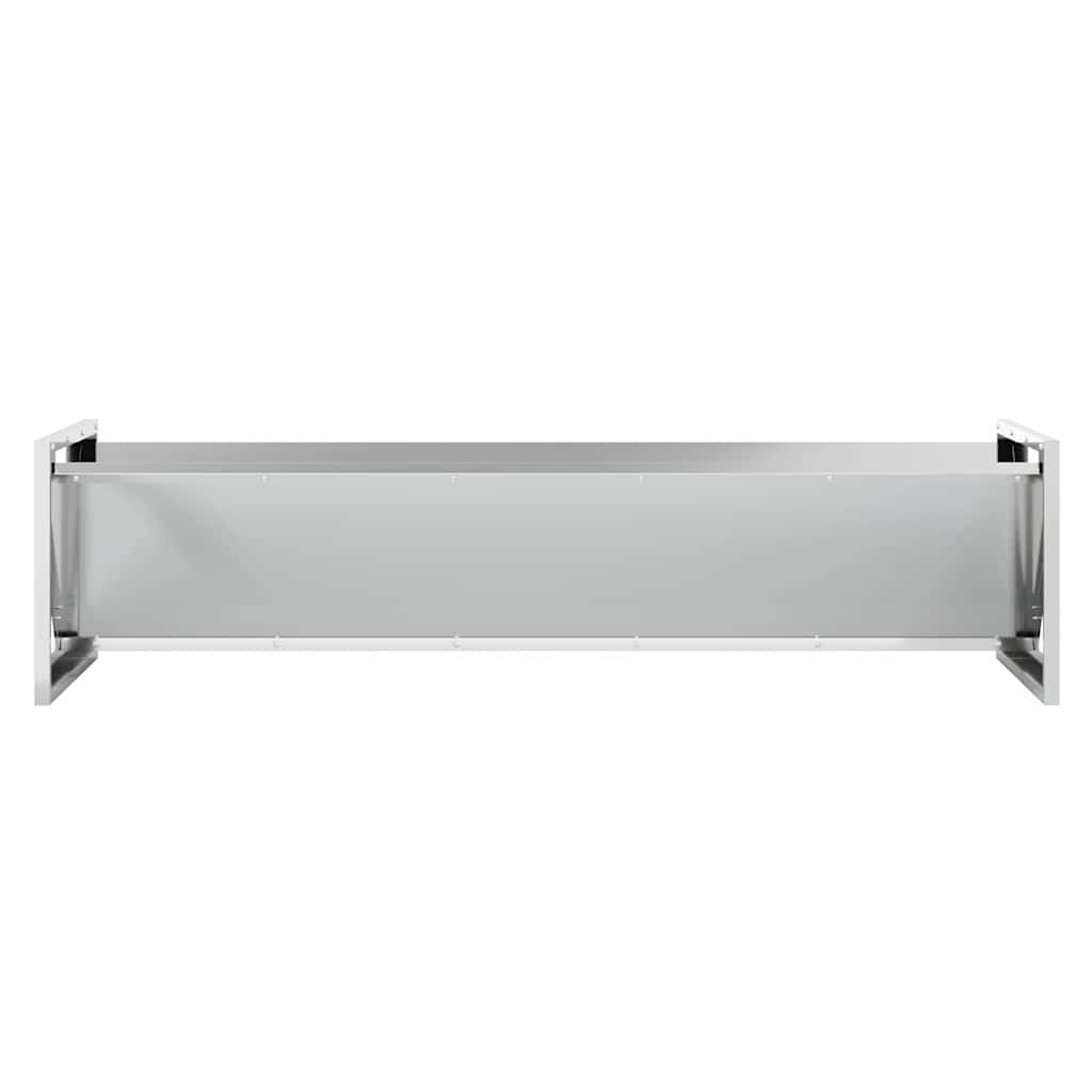 vidaXL Koryto do karmienia bydła Srebrny 108 x 50 x 28 cm