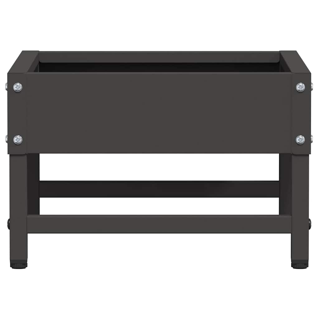 vidaXL Karmnik dla ptaków Czarny 80 x 28 x 13.5 cm Stal zimnowalcowana