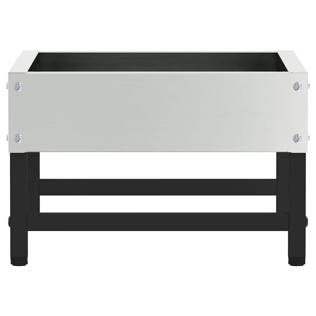 vidaXL Karmnik dla ptaków Srebrny 80 x 28 x 13.5 cm Stal Galwanizowana