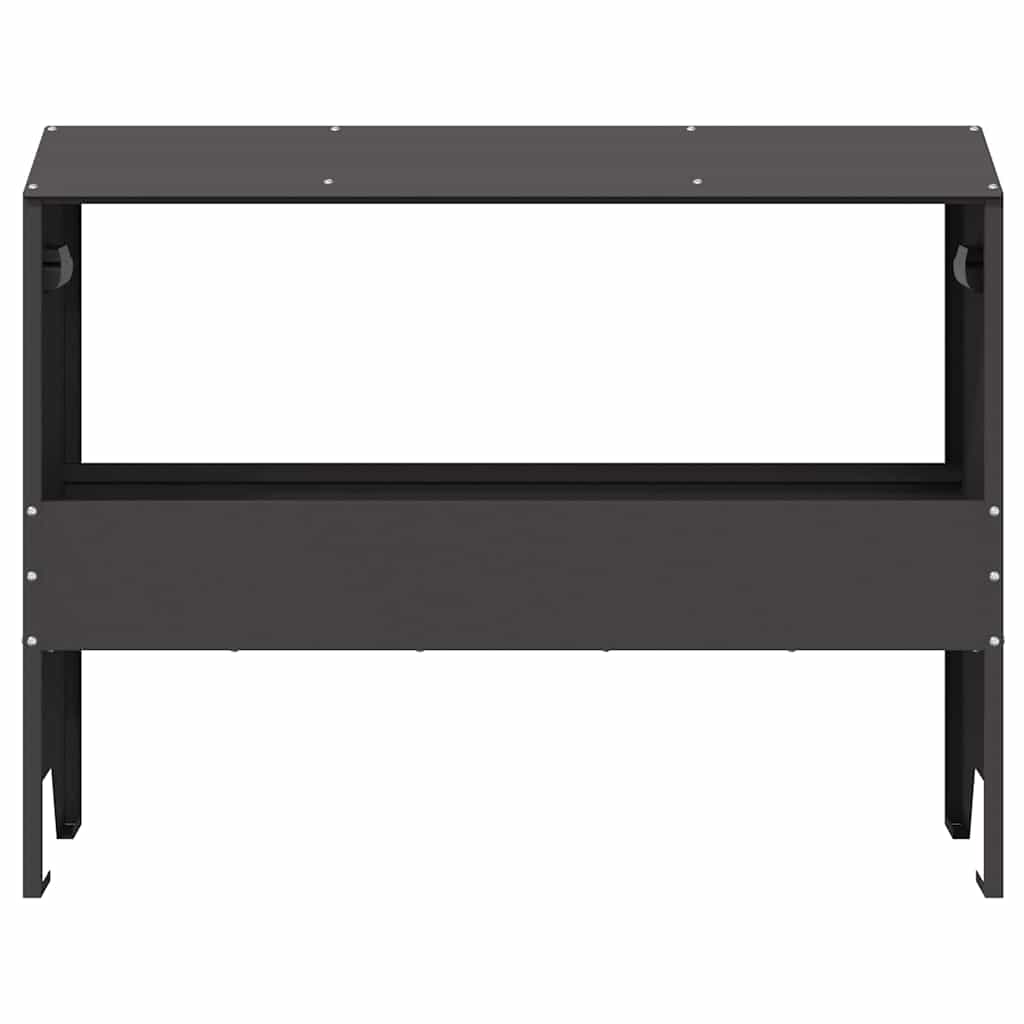vidaXL Koryto do karmienia bydła Czarny 79 x 35 x 62 cm