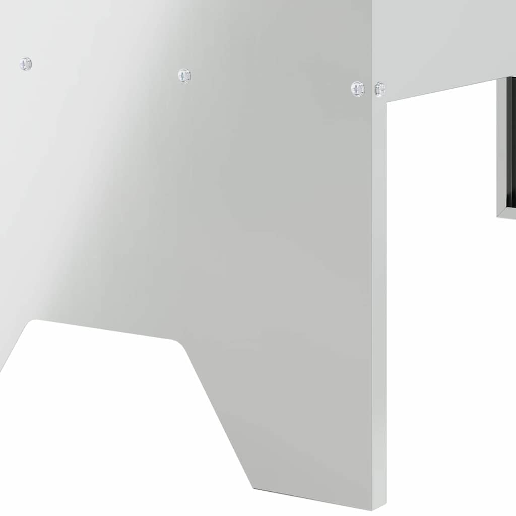 vidaXL Koryto do karmienia bydła Srebrny 79 x 35 x 62 cm