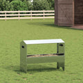vidaXL Koryto do karmienia bydła Srebrny 79 x 35 x 62 cm