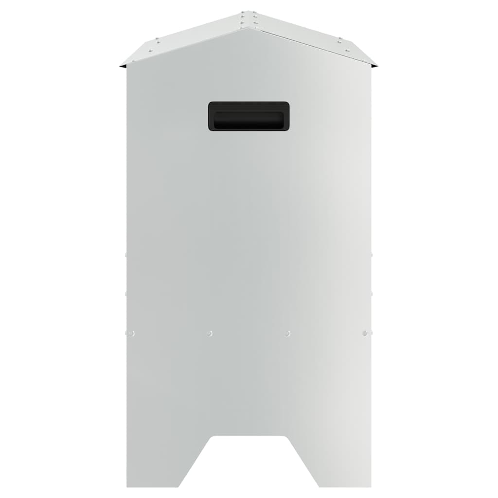 vidaXL Koryto do karmienia bydła Srebrny 79 x 35 x 62 cm