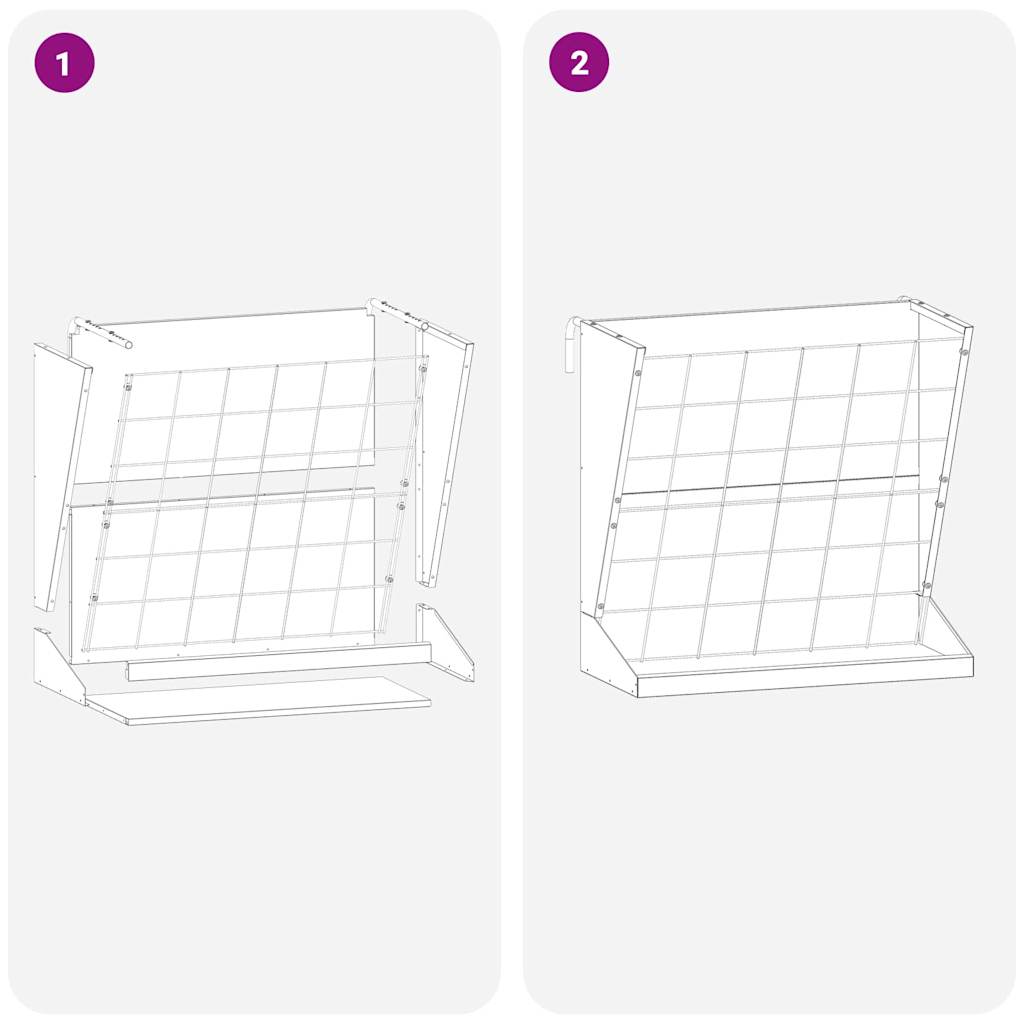 vidaXL Skrzynka na siano Czarny 71 x 33 x 70 cm Stal zimnowalcowana