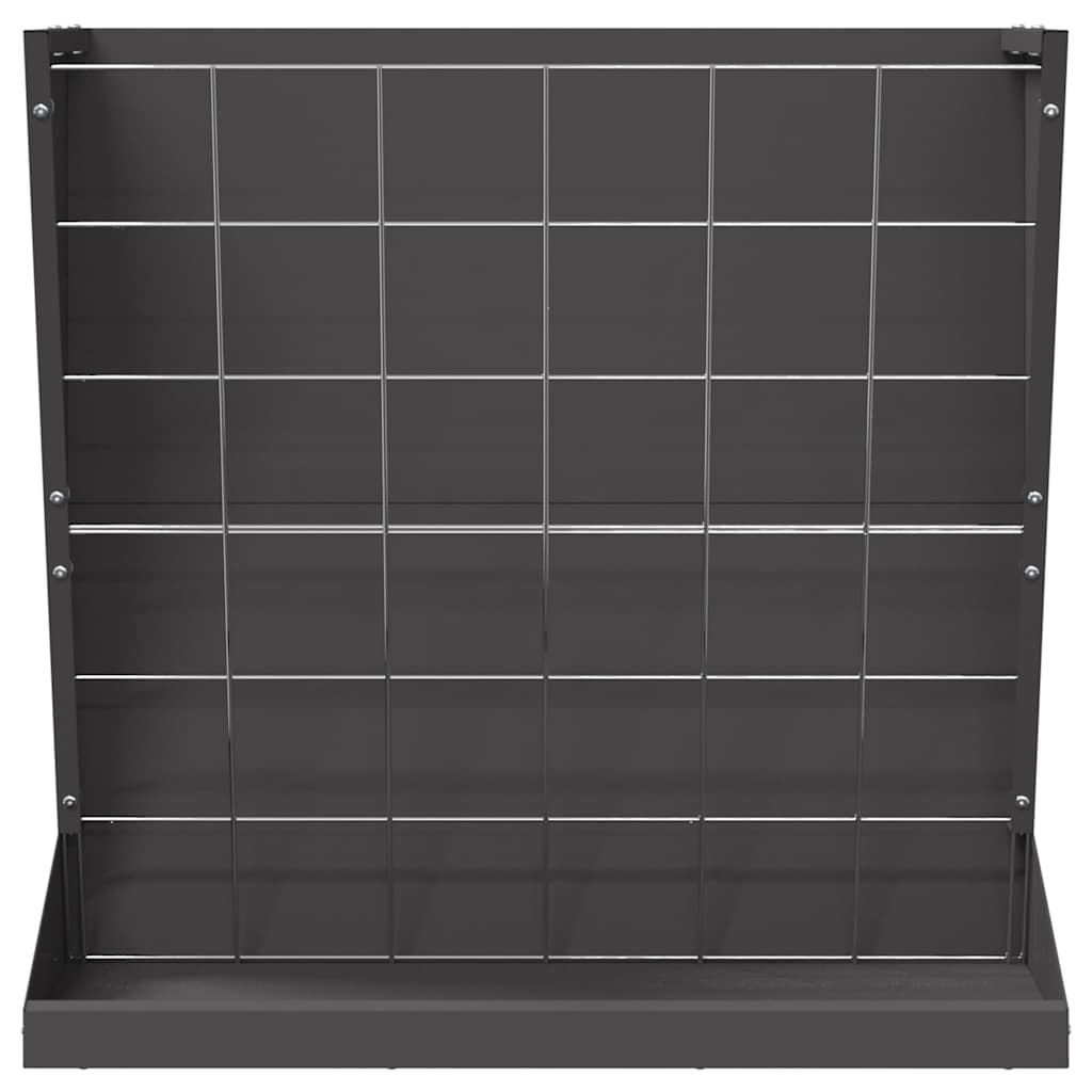 vidaXL Skrzynka na siano Czarny 71 x 33 x 70 cm Stal zimnowalcowana