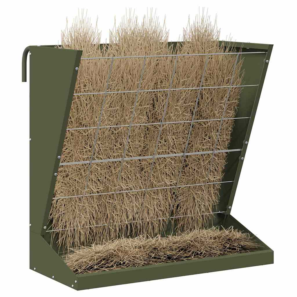 vidaXL Skrzynka na siano Zielony oliwkowy 71 x 33 x 70 cm