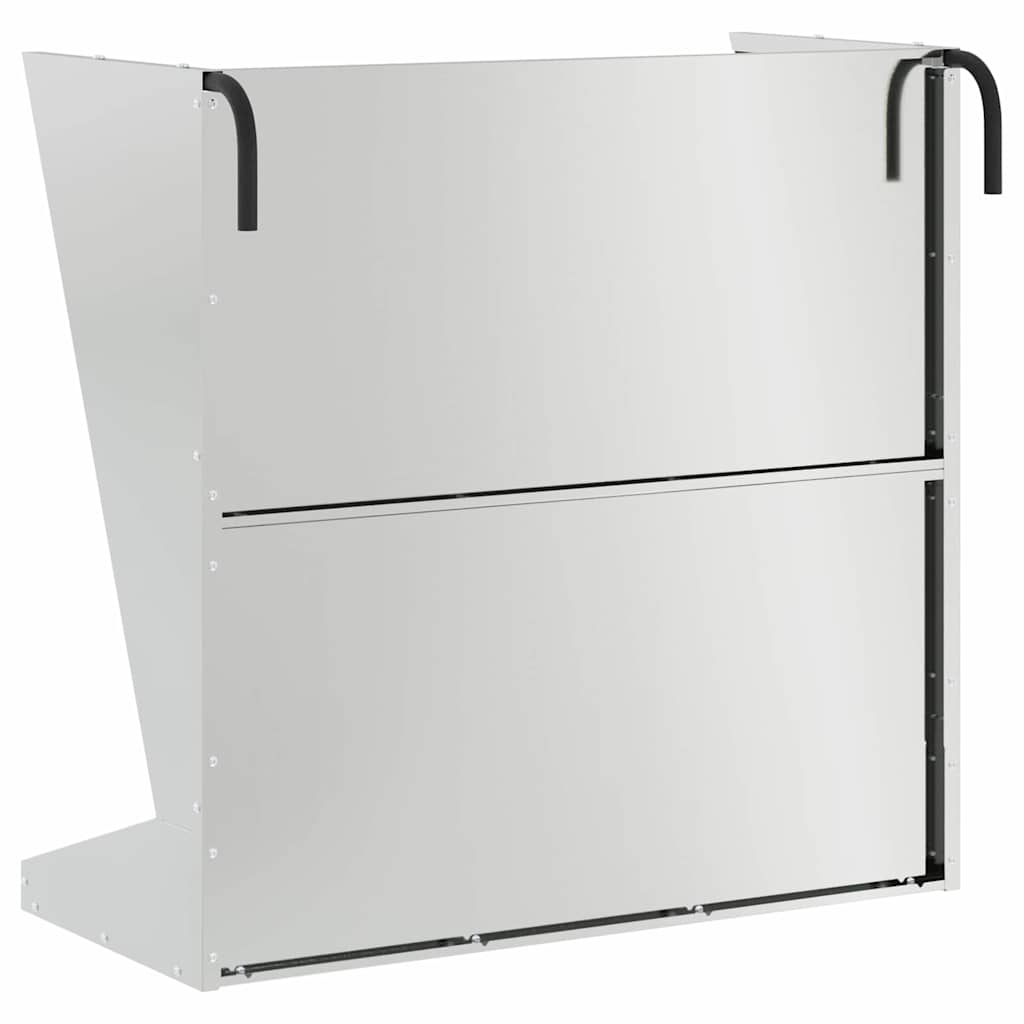 vidaXL Skrzynka na siano Srebrny 71 x 33 x 70 cm Stal Galwanizowana