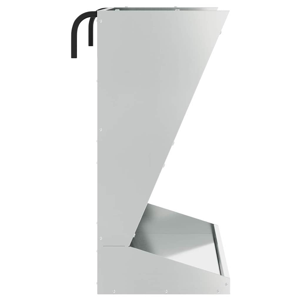 vidaXL Skrzynka na siano Srebrny 71 x 33 x 70 cm Stal Galwanizowana