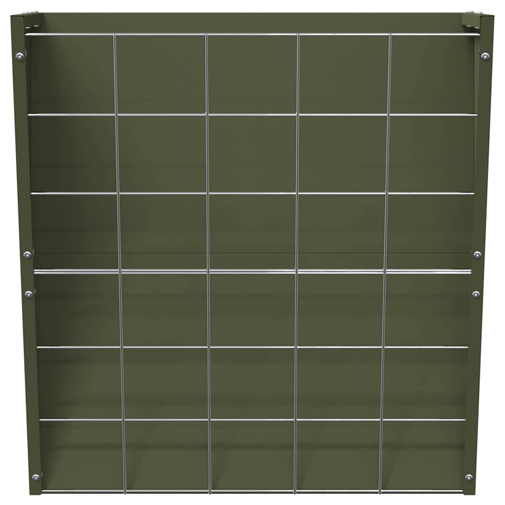 vidaXL Wiszący pojemnik na siano Zielony oliwkowy 61 x 33 x 66 cm