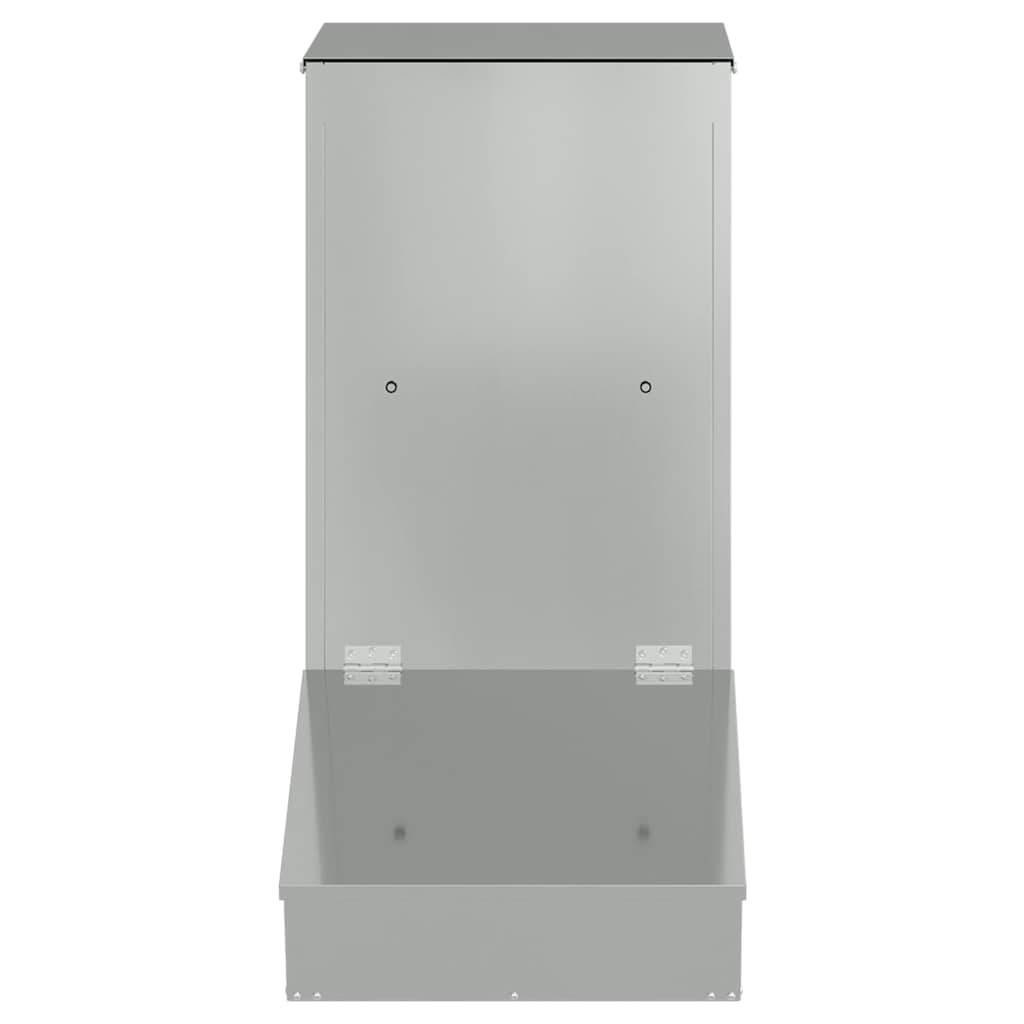 vidaXL Podajnik dla Świń Srebrny 55 x 38 x 76 cm Stal Galwanizowana