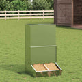 vidaXL Podajnik dla Świń Srebrny 55 x 51 x 91,5 cm Stal Galwanizowana