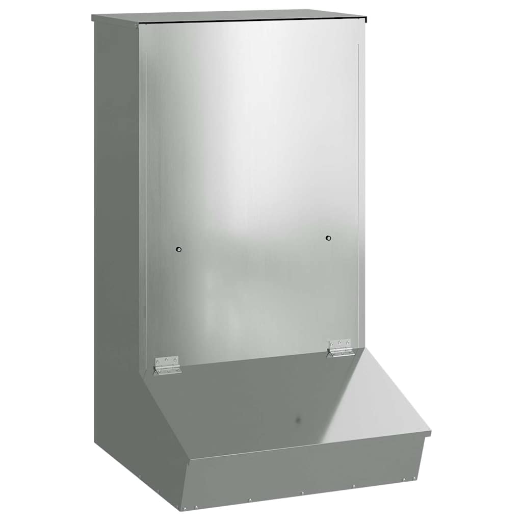 vidaXL Podajnik dla Świń Srebrny 55 x 51 x 91,5 cm Stal Galwanizowana