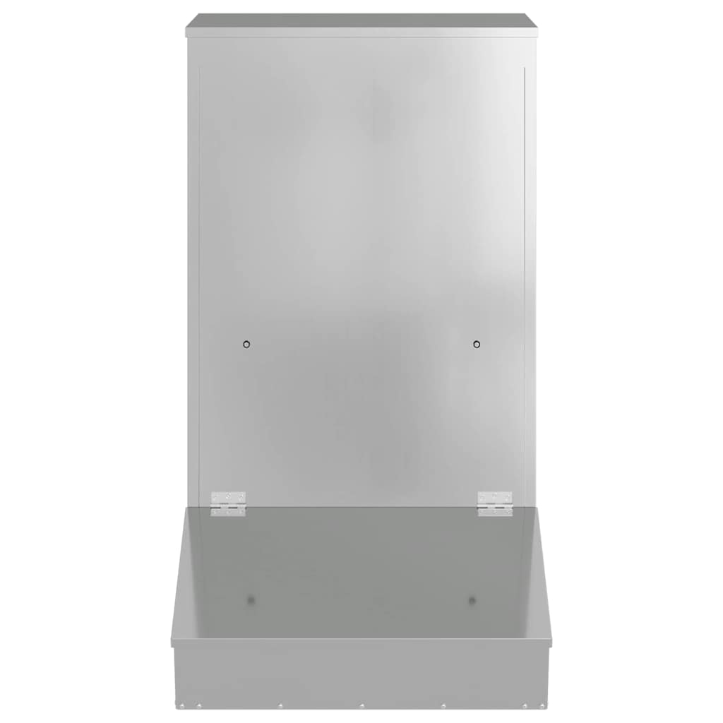 vidaXL Podajnik dla Świń Srebrny 55 x 51 x 91,5 cm Stal Galwanizowana