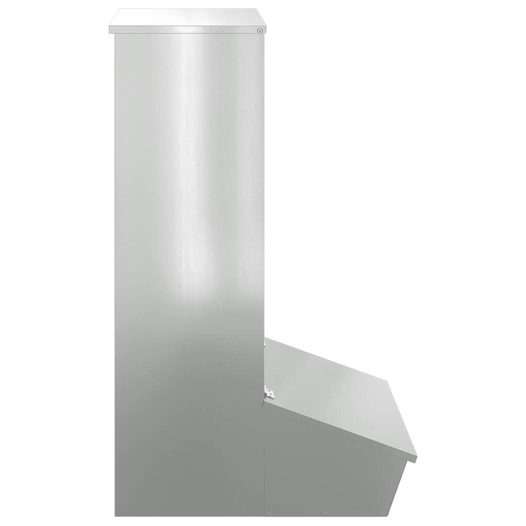vidaXL Podajnik dla Świń Srebrny 55 x 51 x 91,5 cm Stal Galwanizowana
