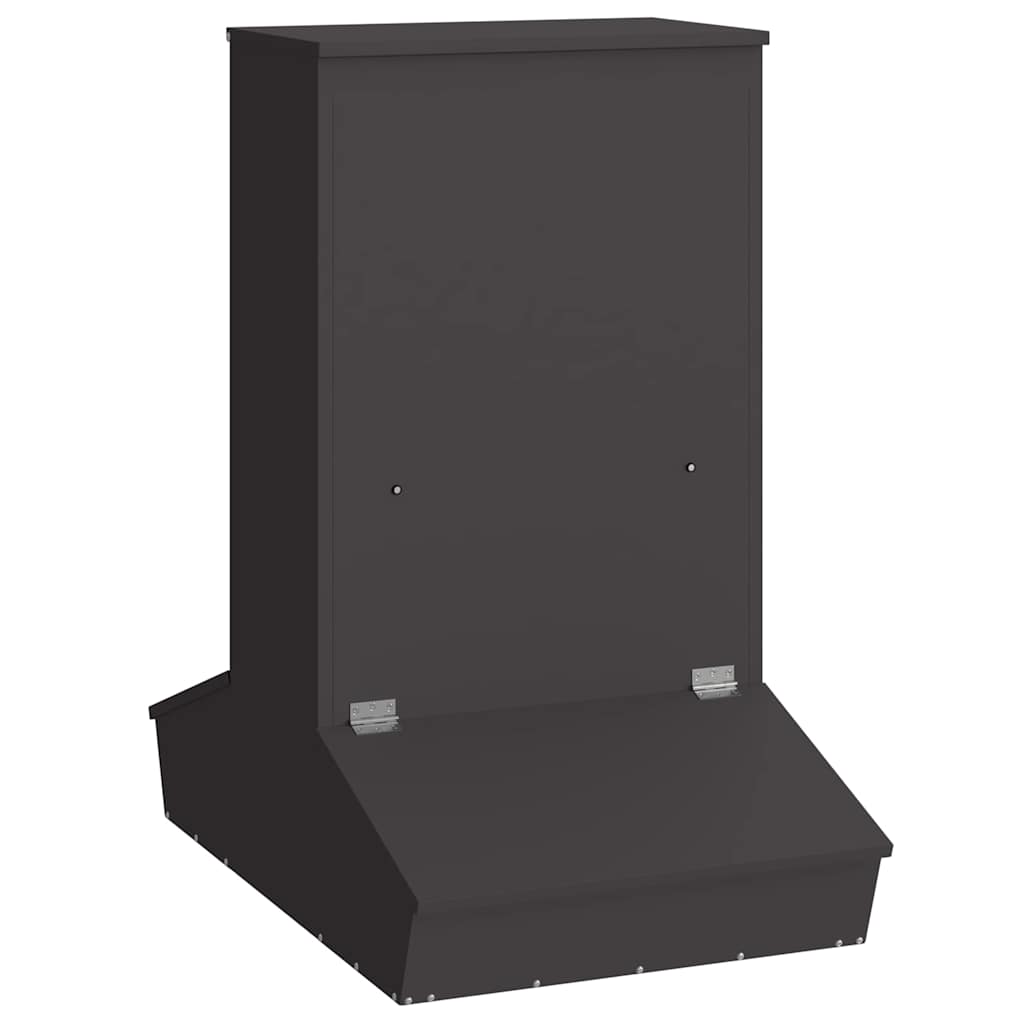 vidaXL Podajnik dla Świń Czarny 82 x 51 x 91,5 cm Stal zimnowalcowana