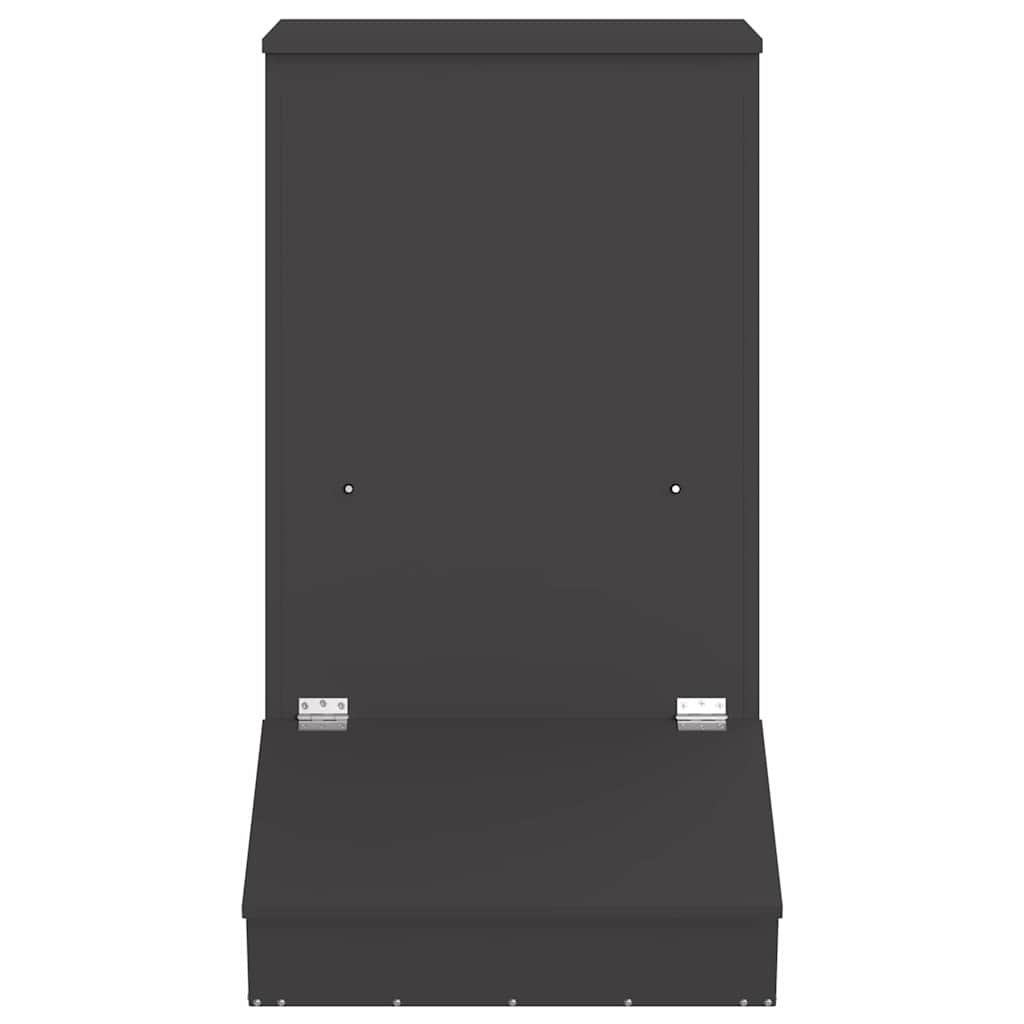 vidaXL Podajnik dla Świń Czarny 82 x 51 x 91,5 cm Stal zimnowalcowana