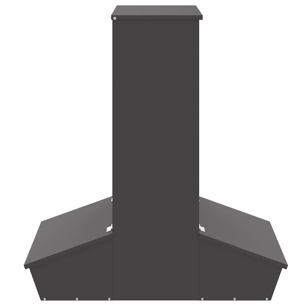 vidaXL Podajnik dla Świń Czarny 82 x 51 x 91,5 cm Stal zimnowalcowana