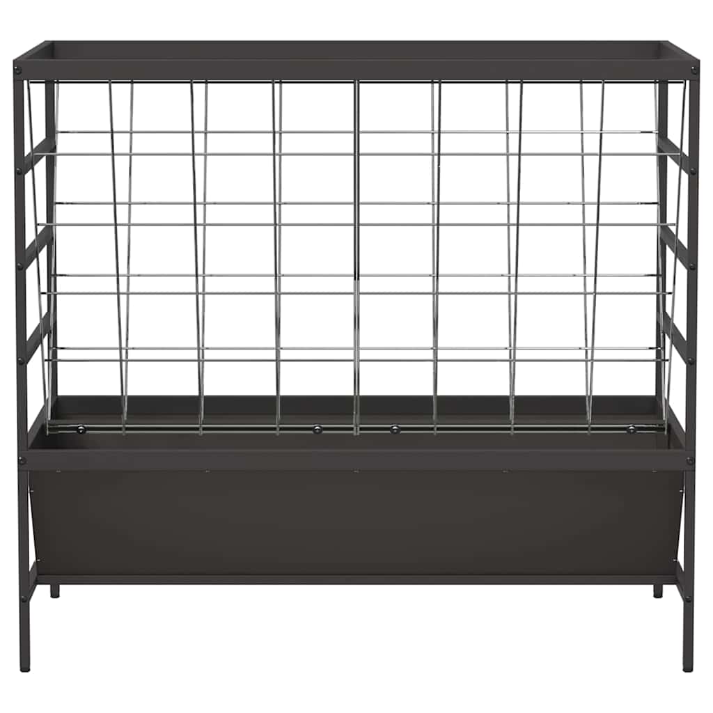 vidaXL Karmnik dla zwierząt gospodarskich Czarny 100 x 60 x 90 cm