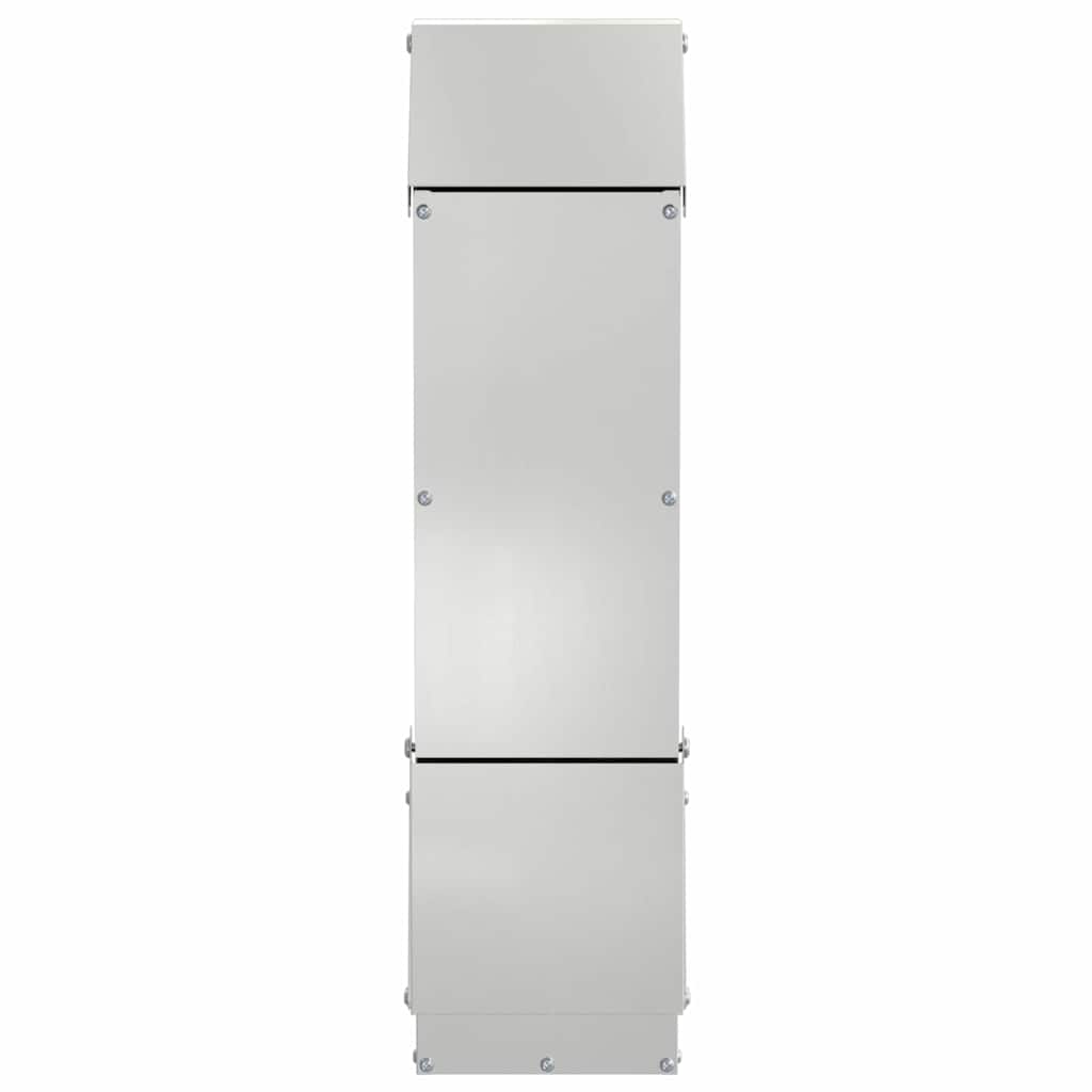 vidaXL Karmnik dla kur Srebrny 13 x 12 x 51 cm Stal Galwanizowana