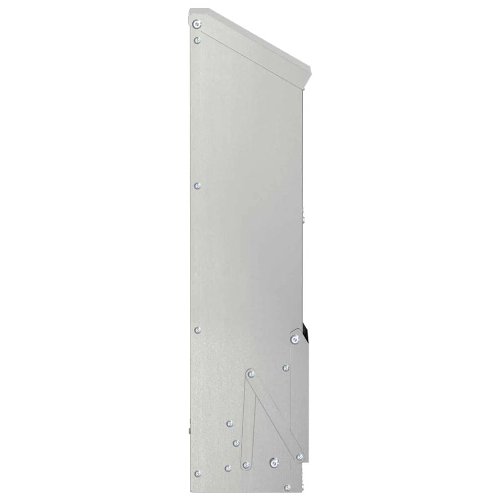 vidaXL Karmnik dla kur Srebrny 13 x 12 x 51 cm Stal Galwanizowana