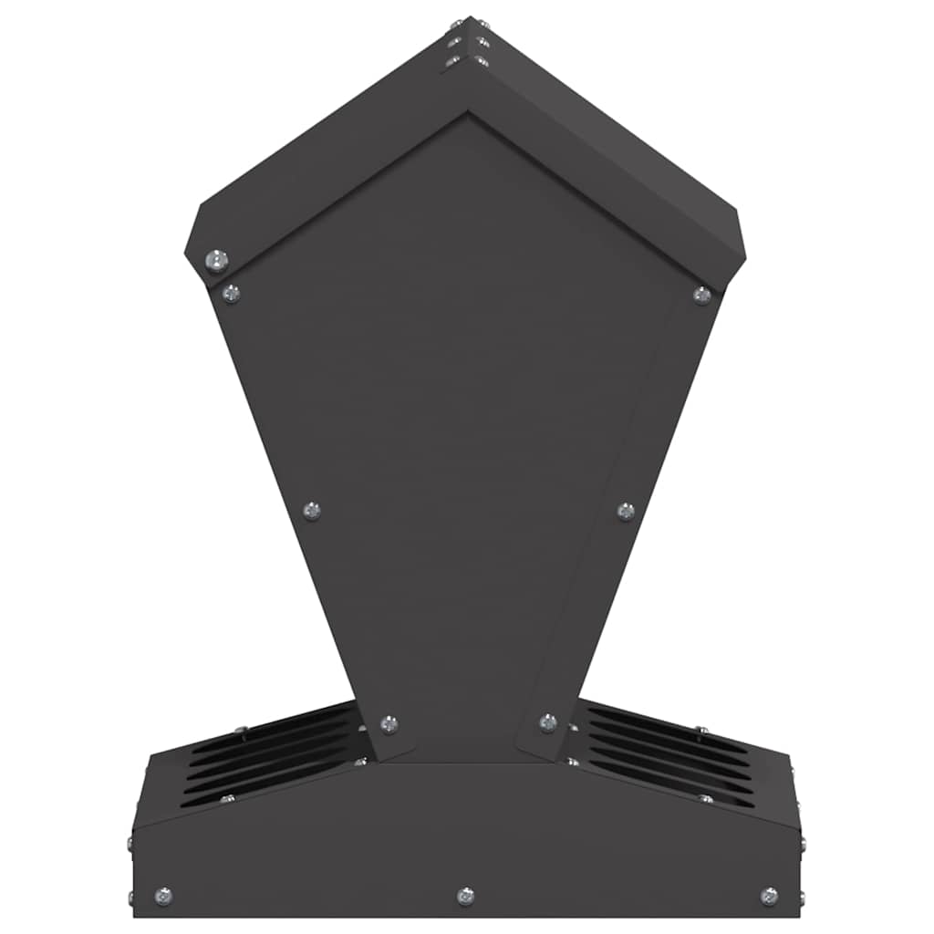 vidaXL Karmnik dla kur Czarny 30 x 30 x 39 cm Stal zimnowalcowana