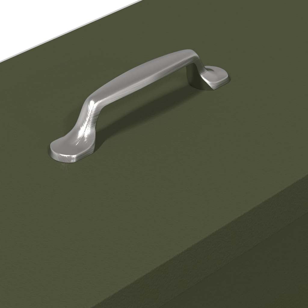 vidaXL Karmnik dla kur 2 pcs Zielony oliwkowy 41,5 x 20,5 x 33 cm