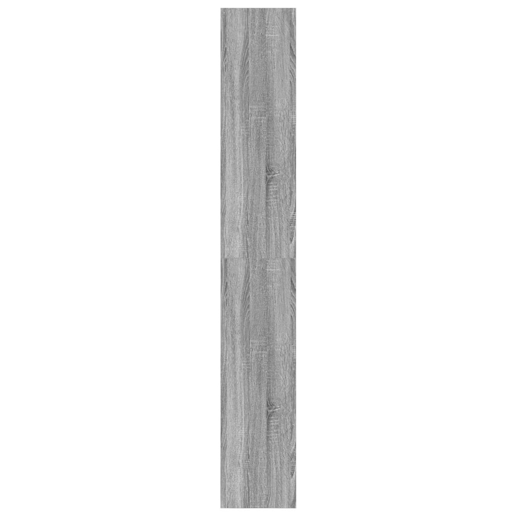 vidaXL Szafka na książki z półką Szary Sonoma 80 x 30 x 198 cm