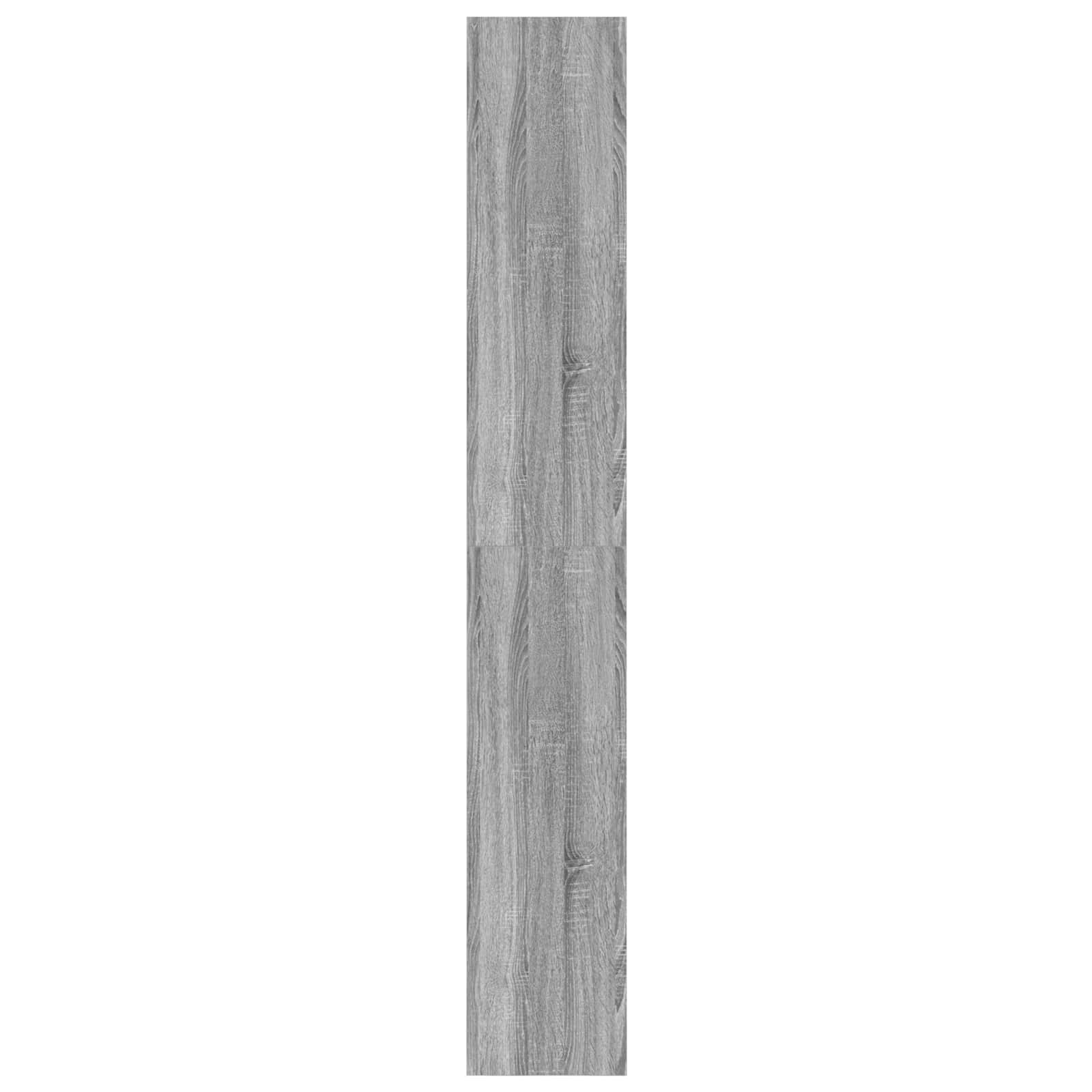 vidaXL Szafka na książki z półką Szary Sonoma 80 x 30 x 198 cm