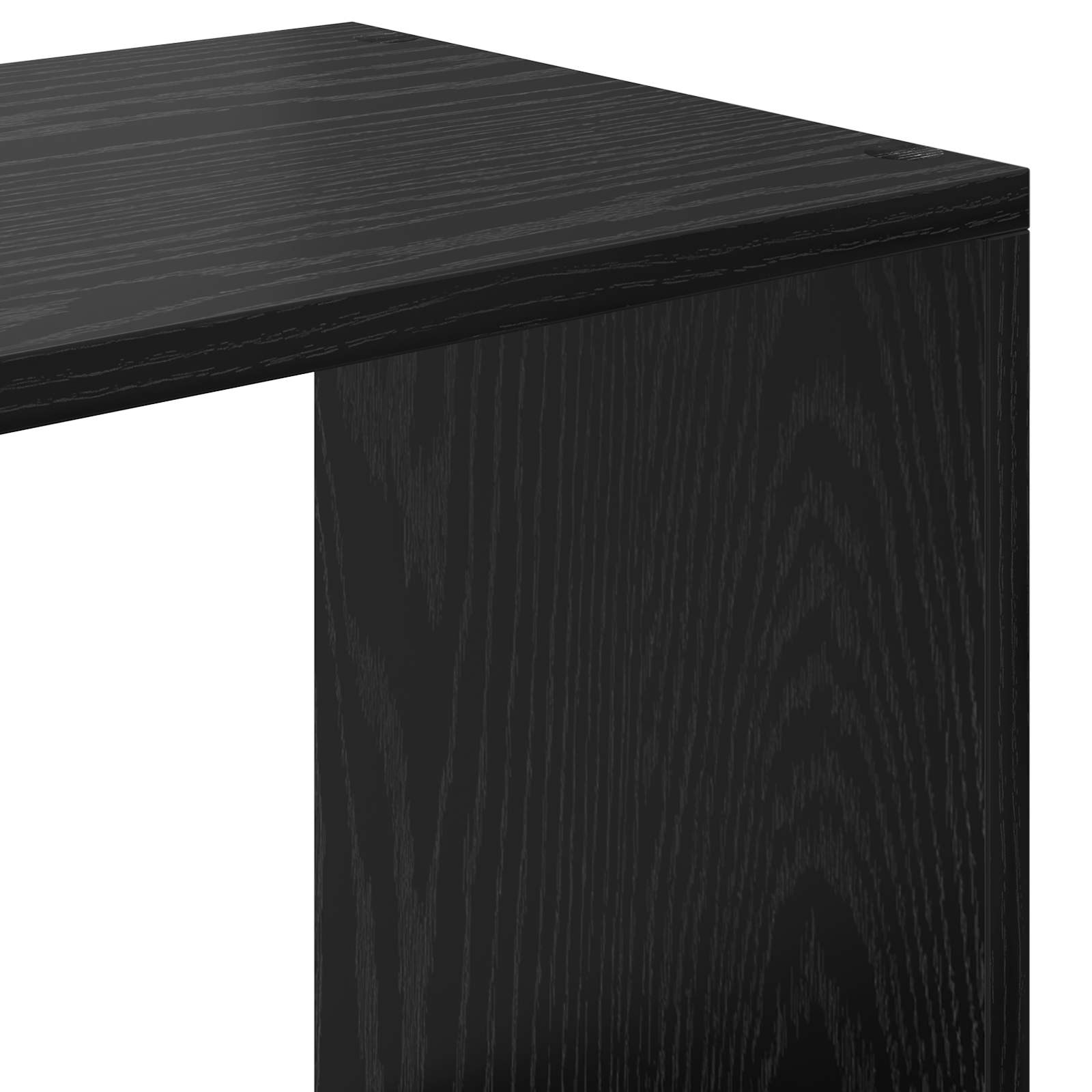 vidaXL Szafka na książki Czarny Dąb 137,5 x 29 x 137,5 cm