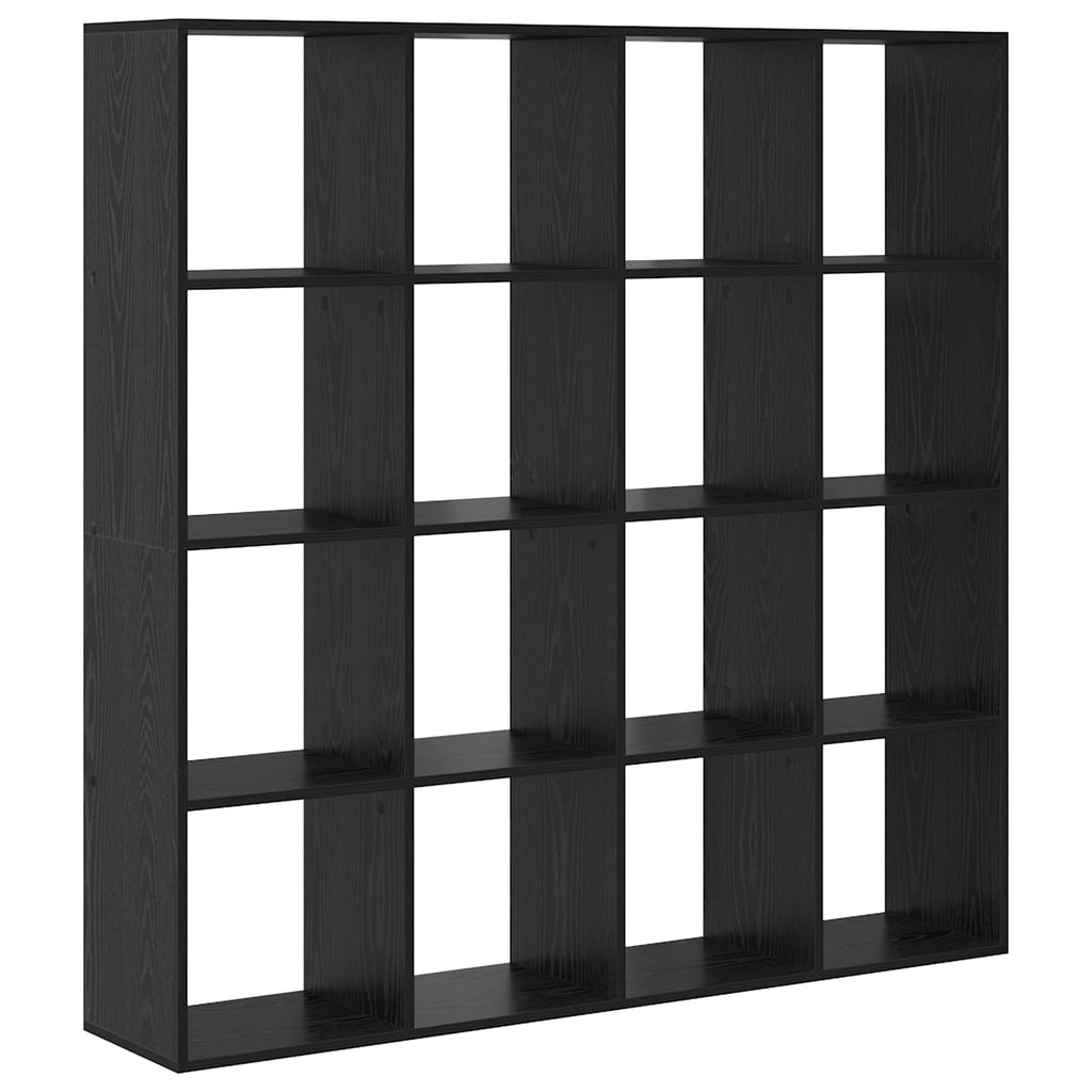 vidaXL Szafka na książki Czarny Dąb 137,5 x 29 x 137,5 cm