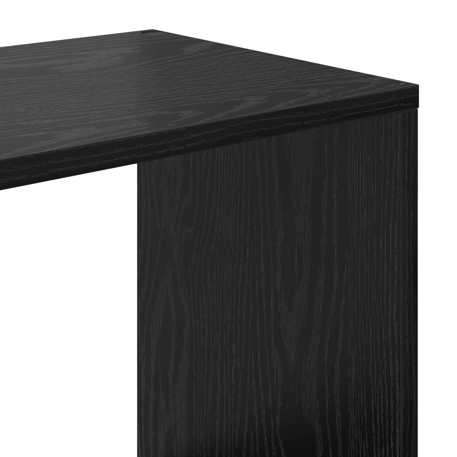 vidaXL Szafka na książki Czarny Dąb 132 x 29 x 141,5 cm