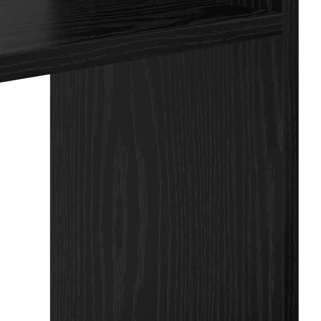 vidaXL Szafka na książki Czarny Dąb 92 x 29 x 188 cm