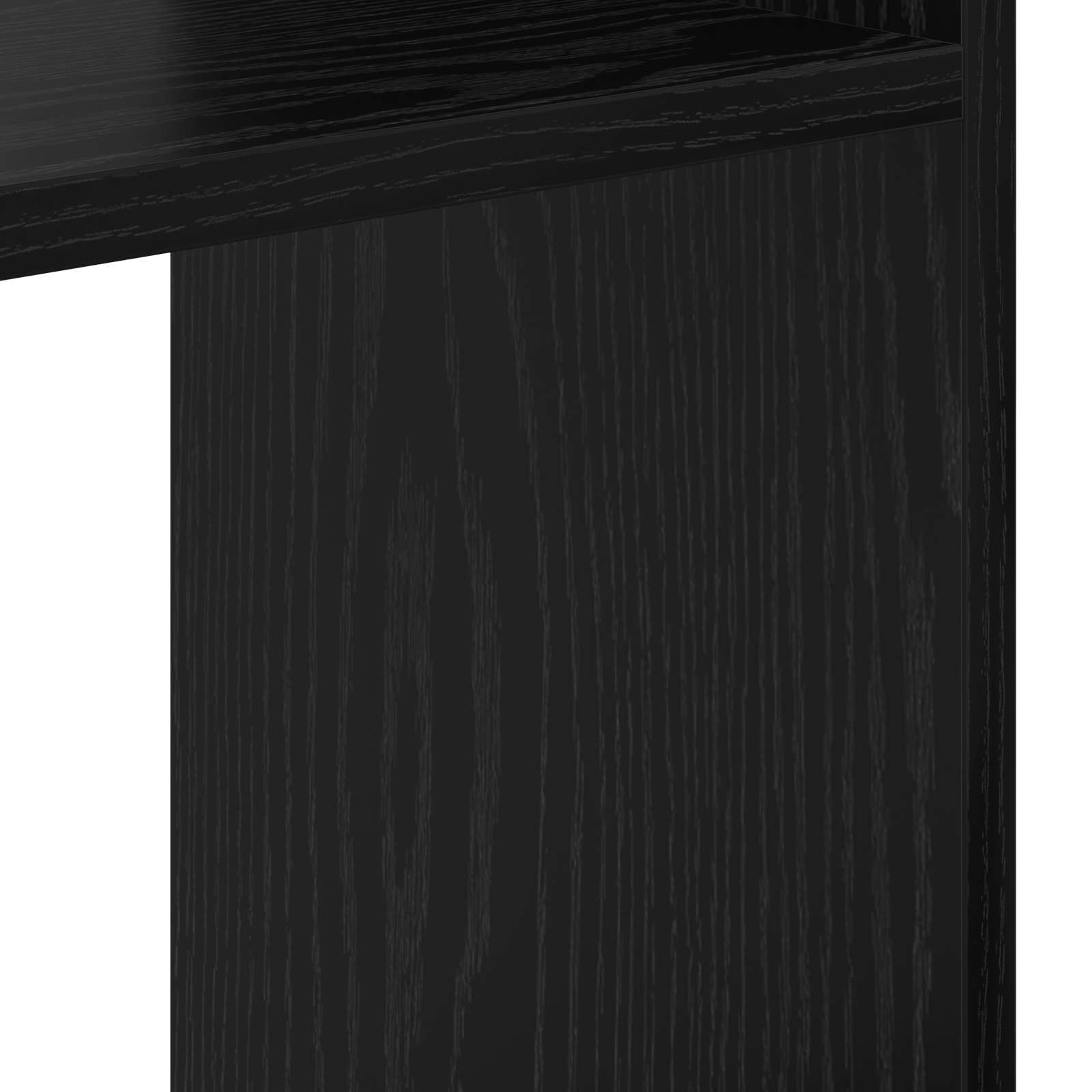 vidaXL Szafka na książki Czarny Dąb 92 x 29 x 188 cm